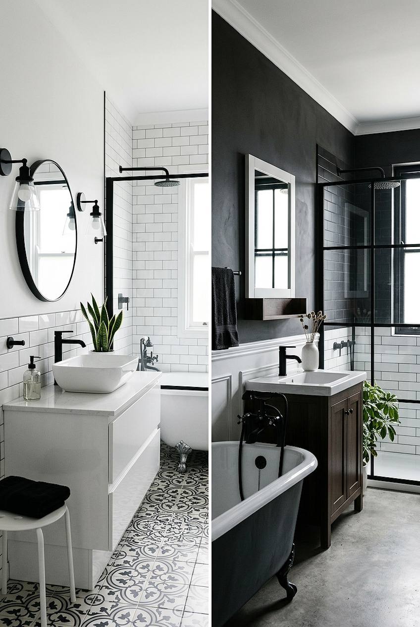 Black & white bathroom 3