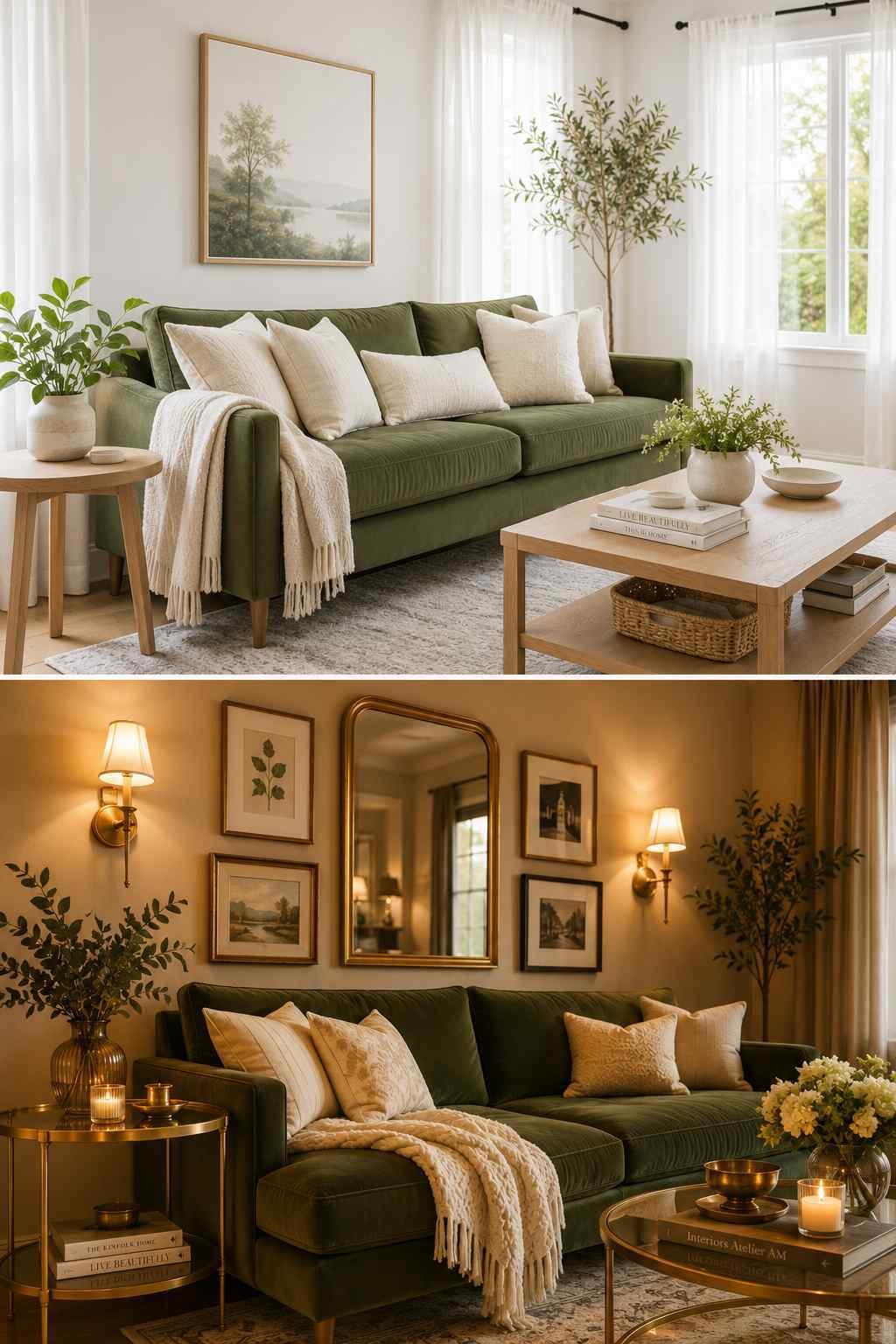 Green sofa livingroom 3